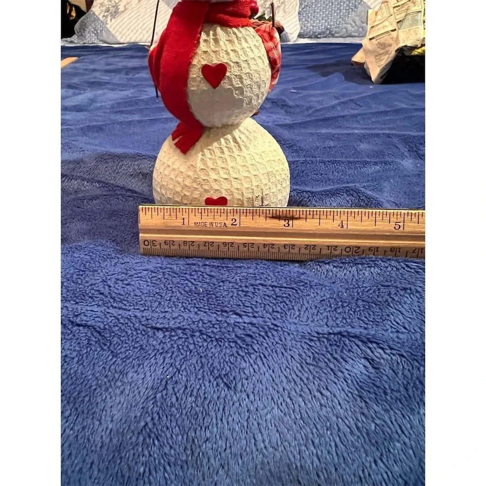 Christmas‎ Medium Red Fabric Snowman Holiday Decor 13